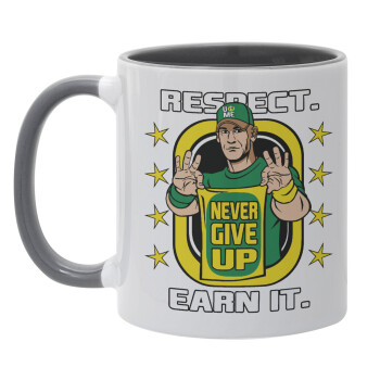 John Cena, Mug colored grey, ceramic, 330ml