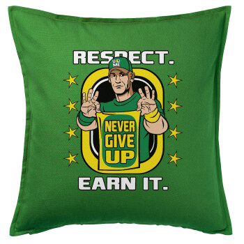 John Cena, Sofa cushion Green 50x50cm includes filling