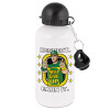 Metal water bottle, White, aluminum 500ml