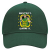 Adult Ultimate Hat GREEN, (100% COTTON DRILL, ADULT, UNISEX, ONE SIZE)