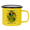 Metallic enamel MATT Yellow cup 360ml