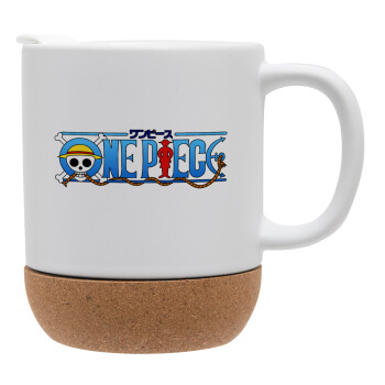 Onepiece logo, Ceramic coffee mug Cork (MAT), 330ml (1pcs)