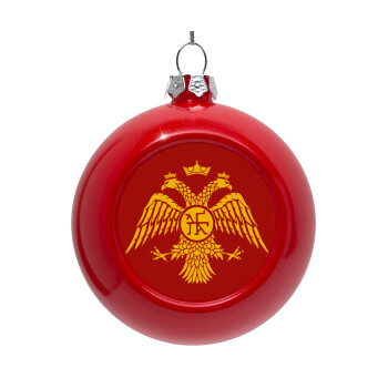 Byzantine Empire, Red Christmas tree ornament bauble 8cm