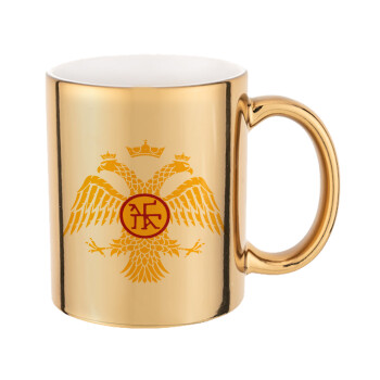 Byzantine Empire, Mug ceramic, gold mirror, 330ml