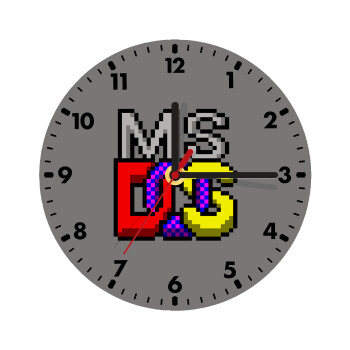 MsDos, Wooden wall clock (20cm)