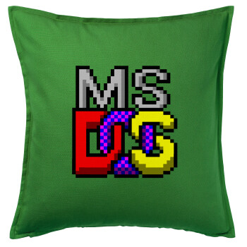 MsDos, Sofa cushion Green 50x50cm includes filling
