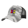 Adult Structured Trucker Hat, with Mesh, (Camouflage) Army Camo (100% COTTON, ADULT, UNISEX, ONE SIZE)