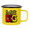 Metallic enamel MATT Yellow cup 360ml