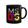 Mug black, ceramic, 330ml