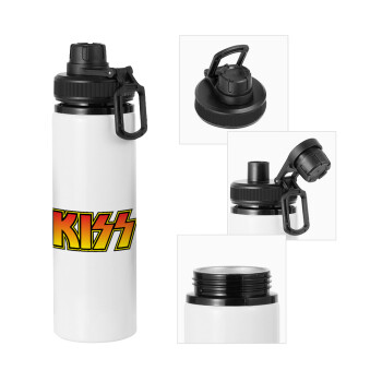 KISS, Metal water bottle with safety cap, aluminum 850ml