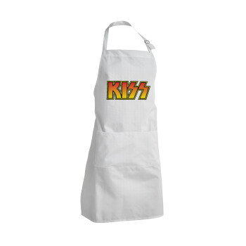 KISS, Adult Chef Apron (with sliders and 2 pockets)