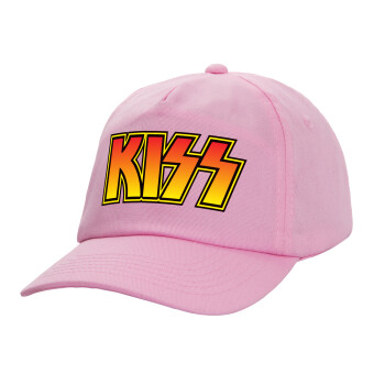 KISS, Adult Baseball Cap, 100% Cotton, PINK (COTTON, ADULT, UNISEX, ONE SIZE)