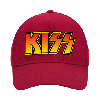 KISS, Adult Ultimate Hat RED, (100% COTTON DRILL, ADULT, UNISEX, ONE SIZE)