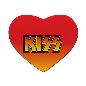 KISS, Mousepad heart 23x20cm