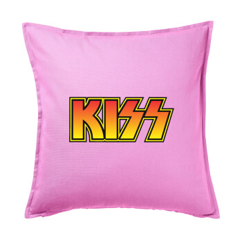 KISS, Sofa cushion Pink 50x50cm includes filling