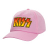 Adult Baseball Cap, 100% Cotton, PINK (COTTON, ADULT, UNISEX, ONE SIZE)