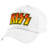 Children's Baseball Cap, 100% Cotton Twill, White (COTTON, CHILDREN'S, UNISEX, ONE SIZE)