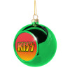 Green Christmas tree ornament ball 8cm