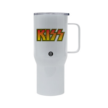 KISS, Mega Stainless steel Tumbler with lid, double wall 750L