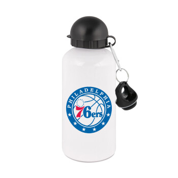 Philadelphia 76ers, Metal water bottle, White, aluminum 500ml