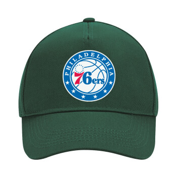 Philadelphia 76ers, Adult Ultimate Hat GREEN, (100% COTTON DRILL, ADULT, UNISEX, ONE SIZE)