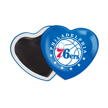 Philadelphia 76ers, Μαγνητάκι καρδιά (57x52mm)