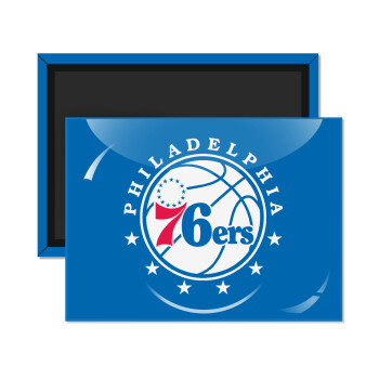 Philadelphia 76ers, Ορθογώνιο μαγνητάκι ψυγείου διάστασης 9x6cm
