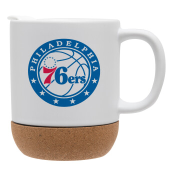 Philadelphia 76ers, Ceramic coffee mug Cork (MAT), 330ml (1pcs)