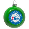 Green Christmas tree ornament bauble 8cm