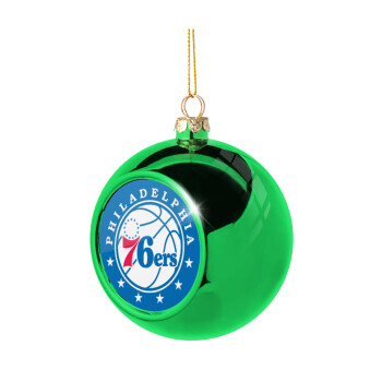 Philadelphia 76ers, Χριστουγεννιάτικη μπάλα δένδρου Πράσινη 8cm
