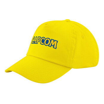 Capcom, Child's Baseball Cap, 100% Cotton Twill, Yellow (COTTON, CHILD, UNISEX, ONE SIZE)