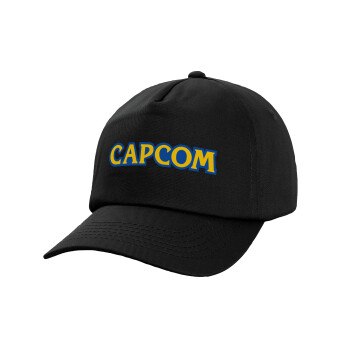 Capcom, Adult Baseball Cap, 100% Cotton, Black (COTTON, ADULT, UNISEX, ONE SIZE)