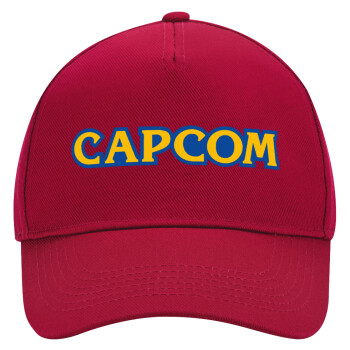 Capcom, Καπέλο Ενηλίκων Ultimate ΚΟΚΚΙΝΟ, (100% ΒΑΜΒΑΚΕΡΟ DRILL, ΕΝΗΛΙΚΩΝ, UNISEX, ONE SIZE)