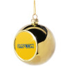 Golden Christmas tree ball ornament 8cm