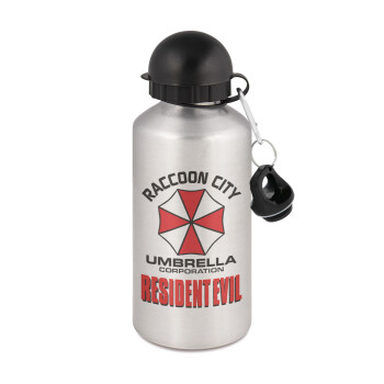 Resident Evil, Metallic water jug, Silver, aluminum 500ml