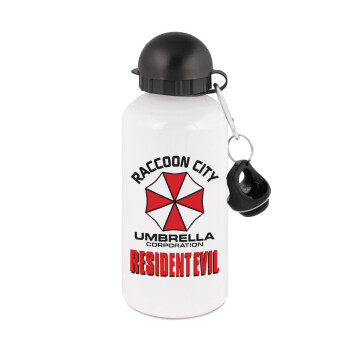 Resident Evil, Metal water bottle, White, aluminum 500ml