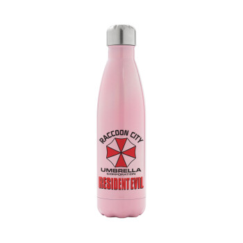 Resident Evil, Metal mug thermos Pink Iridiscent (Stainless steel), double wall, 500ml