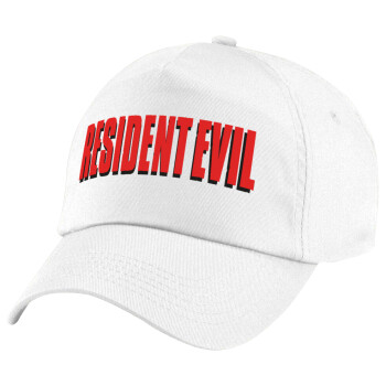 Resident Evil, Children's Baseball Cap, 100% Cotton Twill, White (COTTON, CHILDREN'S, UNISEX, ONE SIZE)