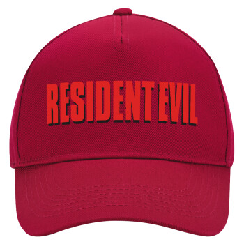 Resident Evil, Adult Ultimate Hat RED, (100% COTTON DRILL, ADULT, UNISEX, ONE SIZE)