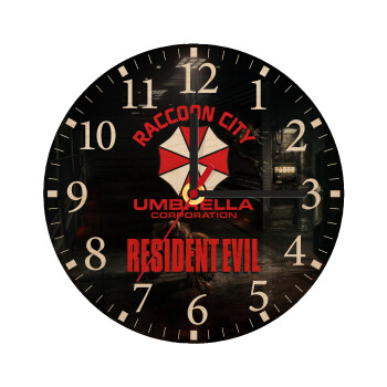 Resident Evil, Ρολόι τοίχου ξύλινο plywood (20cm)