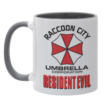 Resident Evil, Κούπα χρωματιστή γκρι, κεραμική, 330ml