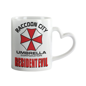 Resident Evil, Mug heart handle, ceramic, 330ml