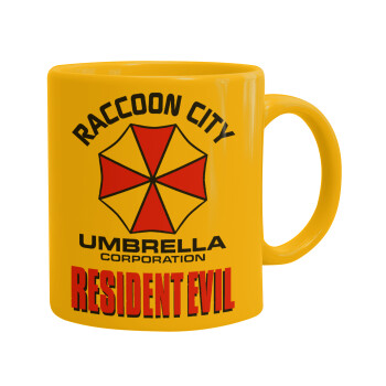 Resident Evil, Ceramic coffee mug yellow, 330ml