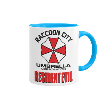 Resident Evil, Κούπα χρωματιστή γαλάζια, κεραμική, 330ml