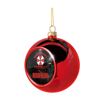 Resident Evil, Χριστουγεννιάτικη μπάλα δένδρου Κόκκινη 8cm