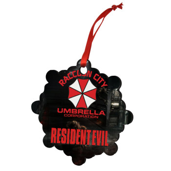 Resident Evil, Christmas ornament snowflake wooden 7.5cm