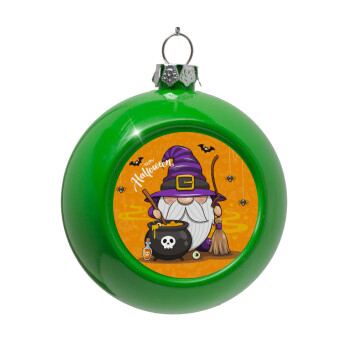 Happy Halloween (Χαλοουίν), Green Christmas tree ornament bauble 8cm