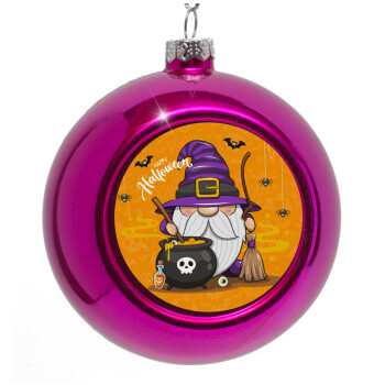 Happy Halloween (Χαλοουίν), Purple Christmas tree ornament bauble 8cm