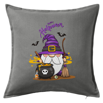 Happy Halloween (Χαλοουίν), Sofa cushion Grey 50x50cm includes filling