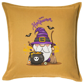 Happy Halloween (Χαλοουίν), Sofa cushion YELLOW 50x50cm includes filling